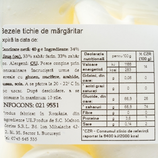 Bezele tichie de mărgăritar 40g