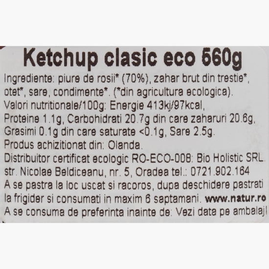 Ketchup clasic eco 560g