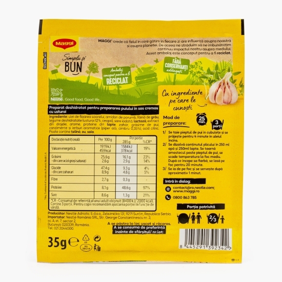 Bază pentru pui în sos cremos cu usturoi Ideea Zilei, 35g