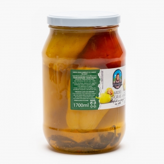 Ardei gras umplut cu varză în oțet 1600g