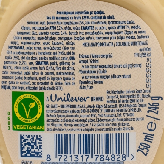 Sos de maioneză cu trufe 250ml