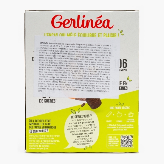 Batoane de ciocolată cu portocale 10x31g, 310g