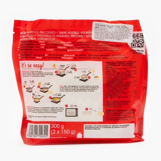 Tăiței Ramen Noodles prefierți 2x150g