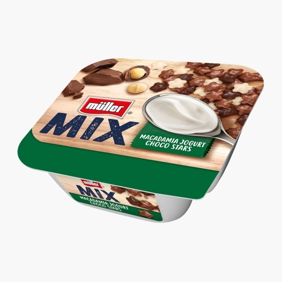 Iaurt Mix macadamia și steluțe cu ciocolată 130g