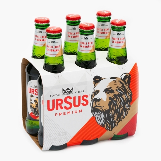 Bere blondă sticlă 6x0.33l