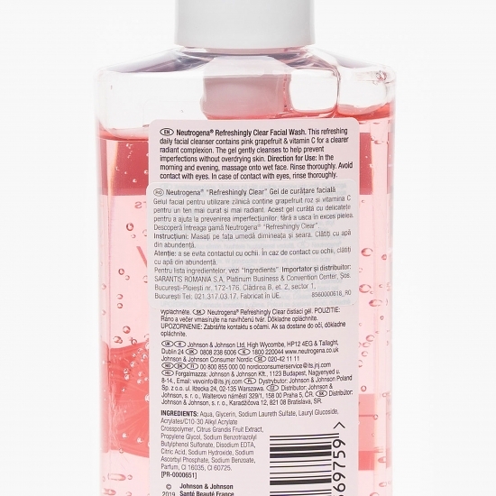 Gel de curățare facială pentru tenul cu imperfecțiuni Refreshingly Clear 200ml