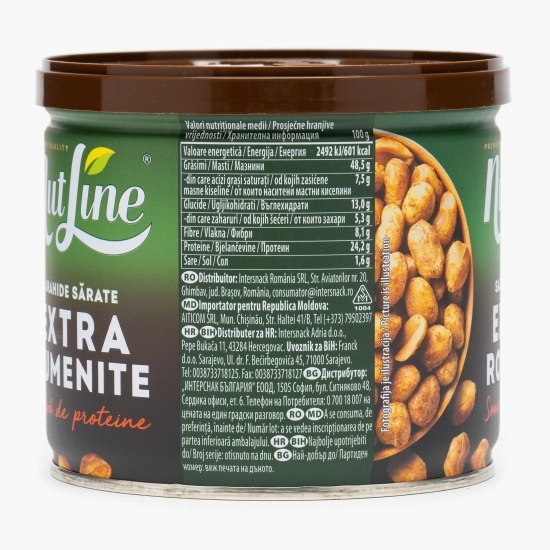 Arahide sărate extra rumenite la cutie 135g