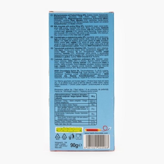 Ciocolată lapte cu umplutură de praline Santa&Rudolph 90g