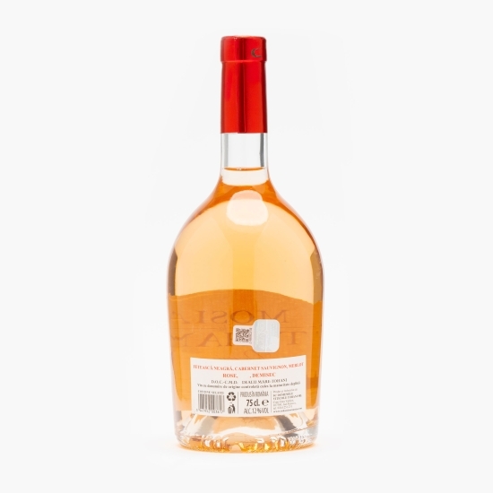 Vin rose demisec Cabernet Sauvignon, Merlot, Fetească Neagră, 12%, 0.75l 
