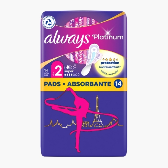 Absorbante Platinum Super 14 buc