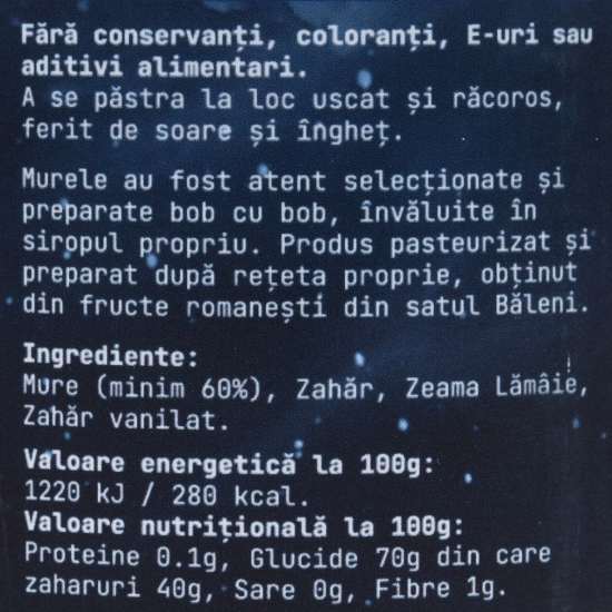 Dulceață de mure 320g