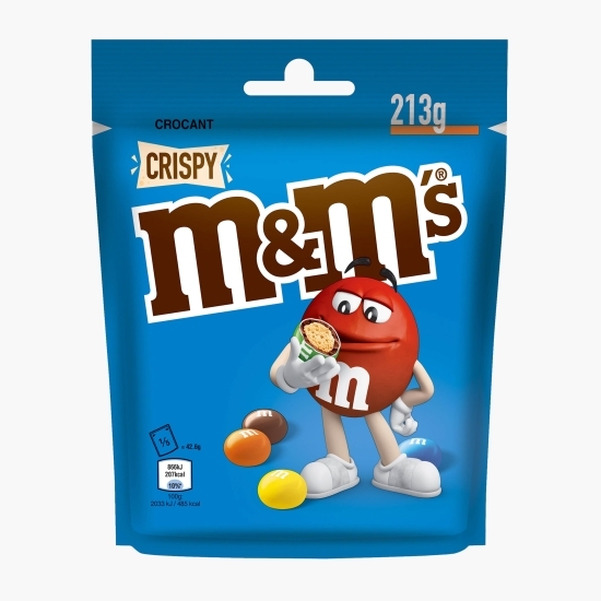 M&M's - Bomboane cu miez din orez crocant în ciocolată cu lapte, Crispy 213g