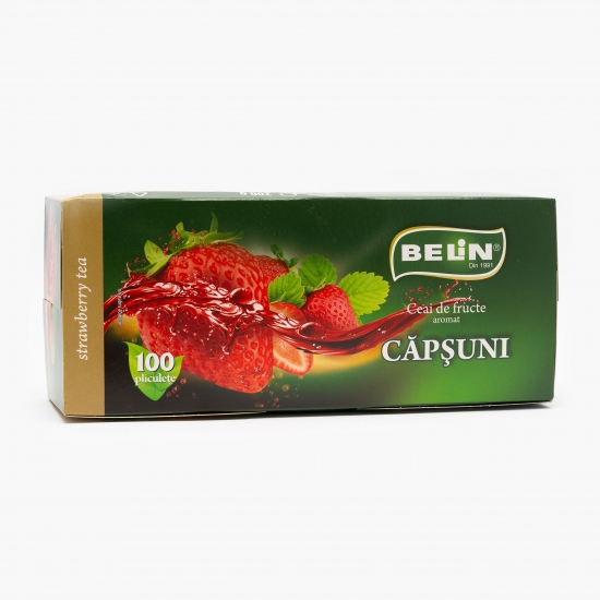 Ceai aromă căpșuni 100 plicuri