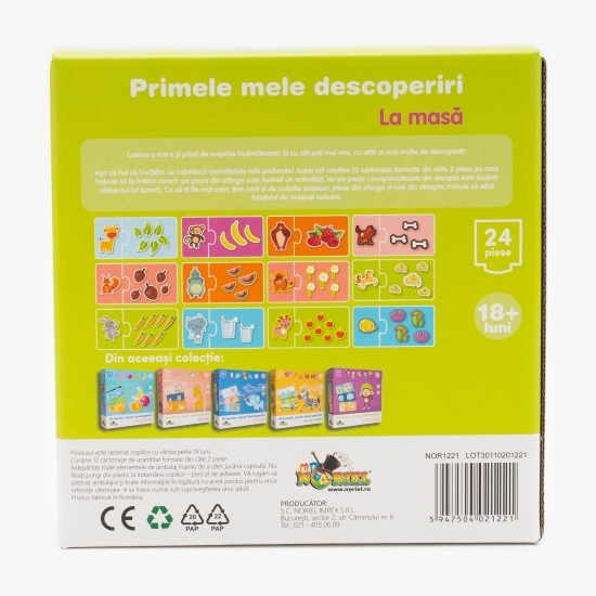 Puzzle Primele mele descoperiri - La masă 18+ luni
