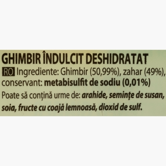 Ghimbir confiat cuburi 100g