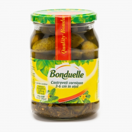 Castraveți cornișon 3-6 cm în oțet 550g