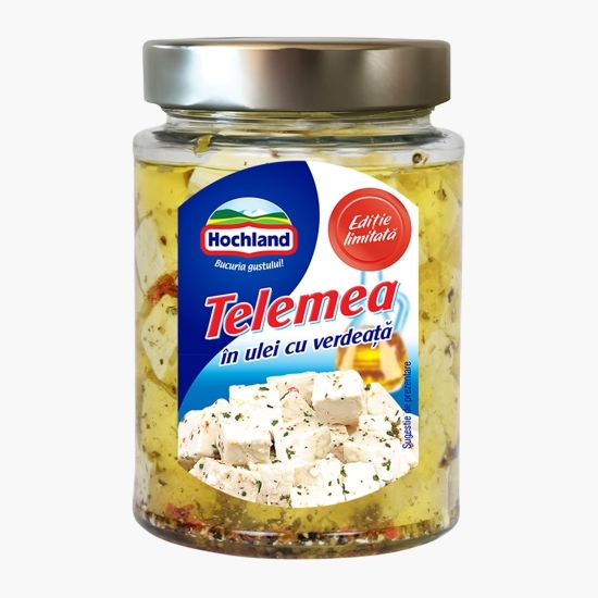 Telemea în ulei cu verdețuri 300g
