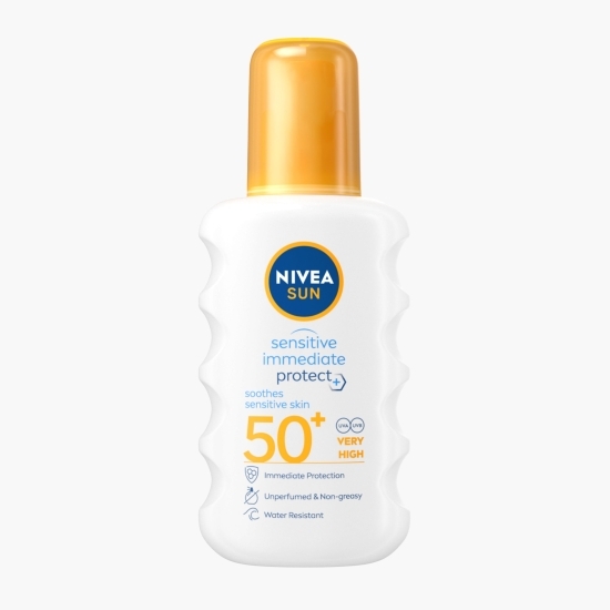 Spray de protecție solară cu acțiune rapidă SPF50+ Sensitive 200ml