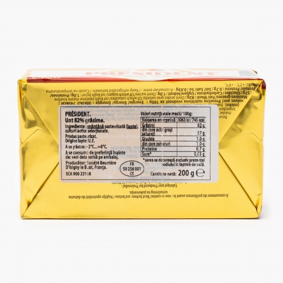 Unt nesărat, 82% grăsime, 200g