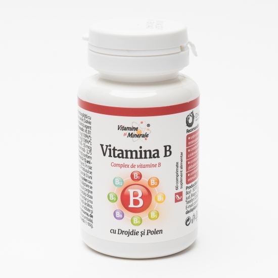 Vitamina B cu drojdie și polen 60 comprimate