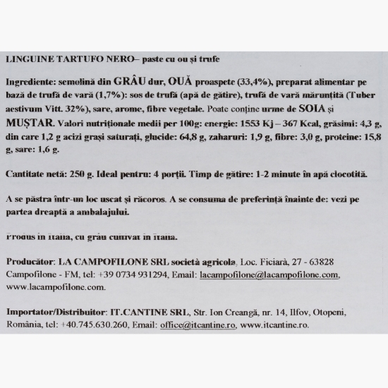 Paste Linguine al tartufo nero 250g