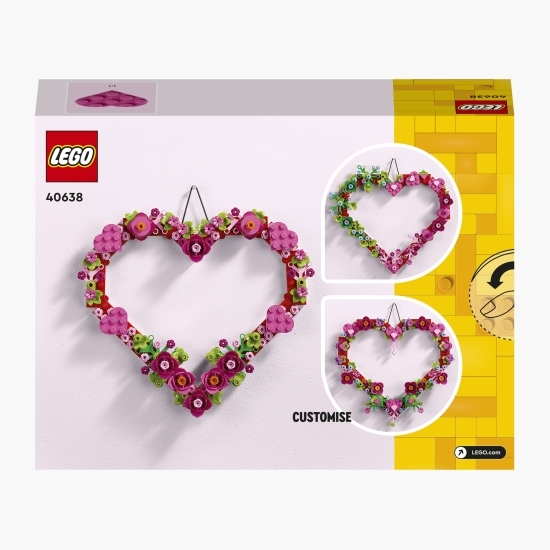 Ornament în formă de inimă, 40638 Icons Creator Expert, 254 piese, +9 ani
