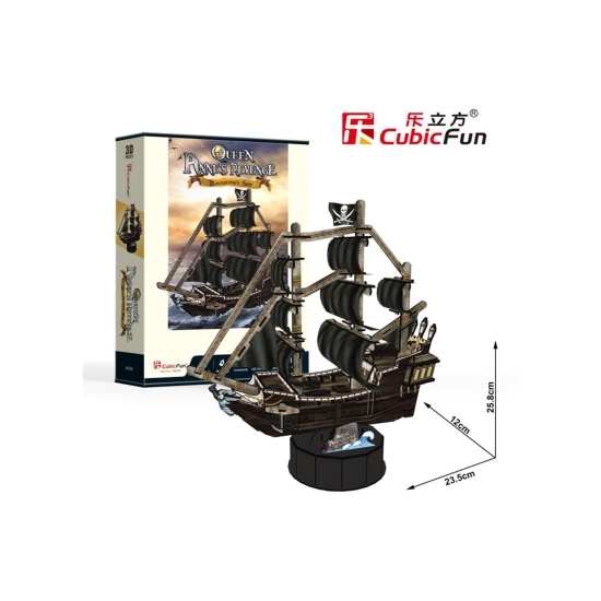 Puzzle 3D Nava Queen Anne, 100 piese, 6+ ani