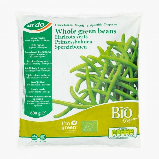 Fasole verde întreagă eco 600g