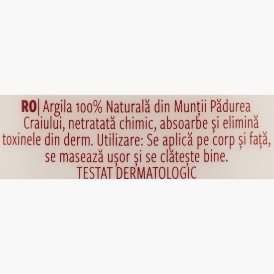 Gel de duș argilă 100 % naturală, 0.75l