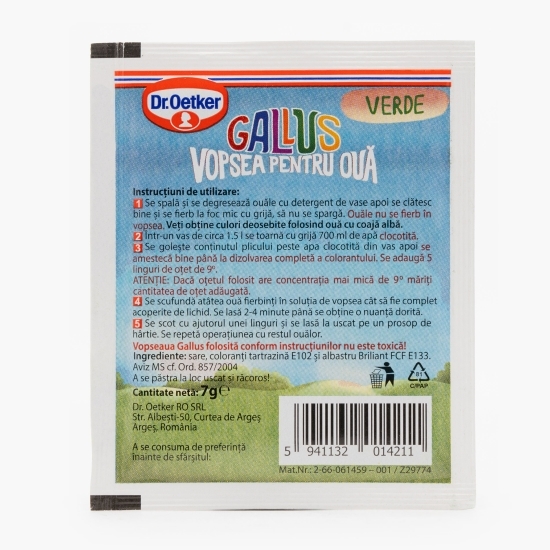 Vopsea ouă verde 10 ouă, 7g