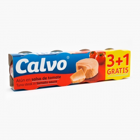 Ton în sos de roșii 4x80g