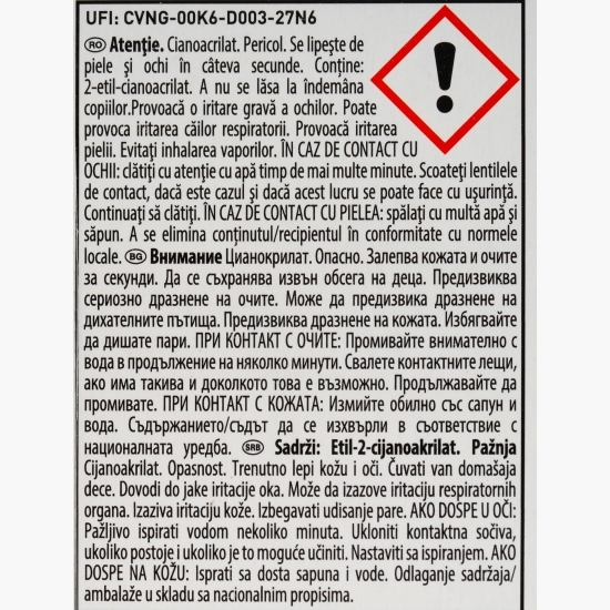 Adeziv universal super glue gel Super Bond Power Gel 4g