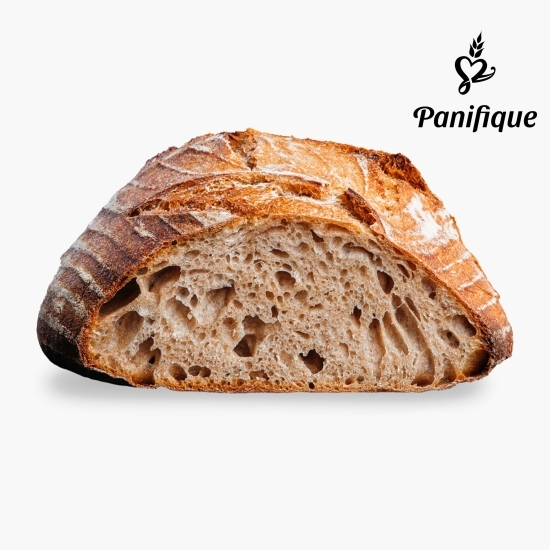Pâine ecologică cu făină neagră, artizanală cu maia sălbatică 400g