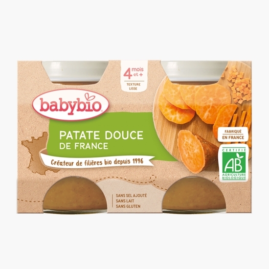 Piure eco de cartofi dulci,  4+ luni, 2x130g