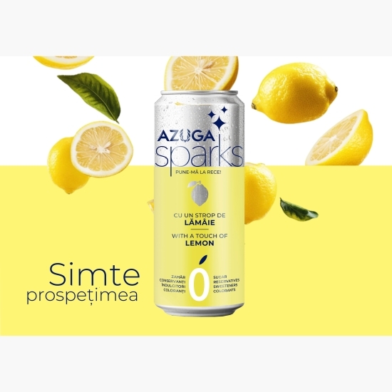 Apă carbogazoasă Sparks, cu extract natural de lămâie 0.33l