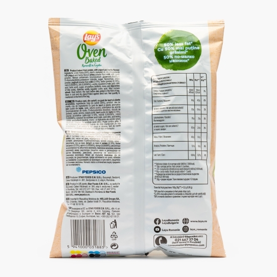 Chipsuri rumenite în cuptor cu iaurt și plante aromatice, 50g, (Oven Baked)