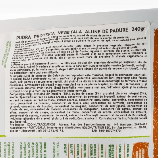 V-Protein cu aromă de alune de pădure 240g
