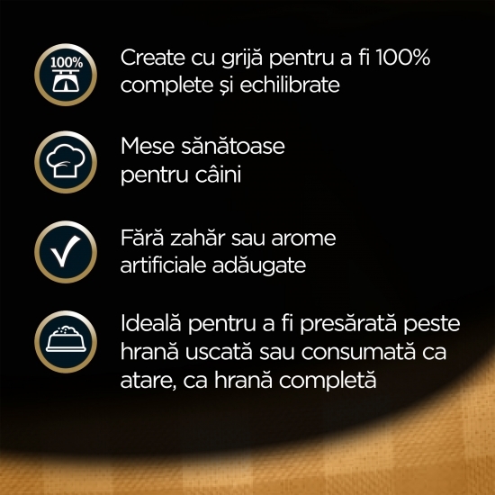 Hrană umedă pentru câini adulți, 4x100g, selecții de carne și legume în aspic