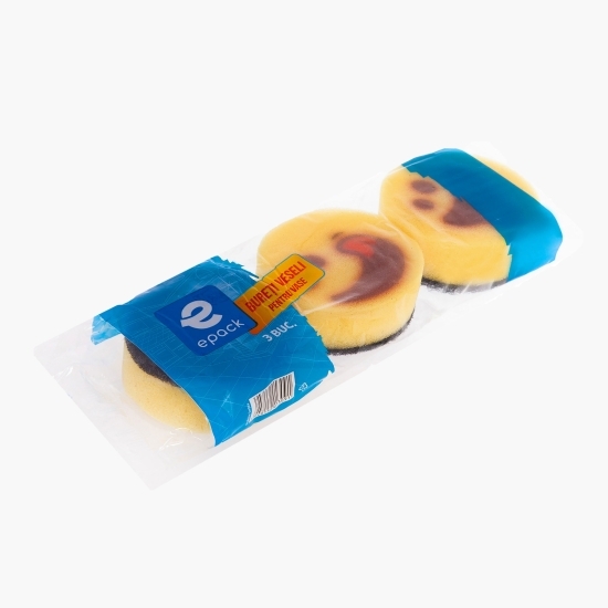 Bureți veseli pentru vase 3 buc