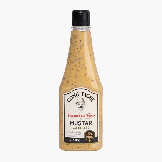 Muștar cu miere și bobițe 480g
