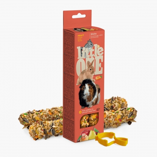 Baton pentru porcușori de Guineea, 2x60g, cu fructe