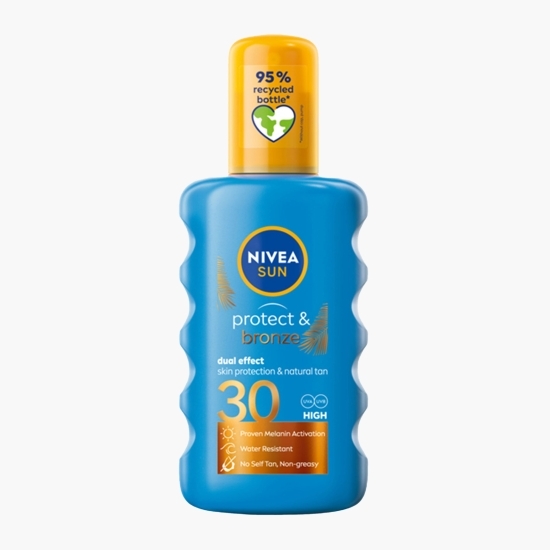 Spray de protecție solară și bronzare Protect & Bronze, SPF 30, 200ml