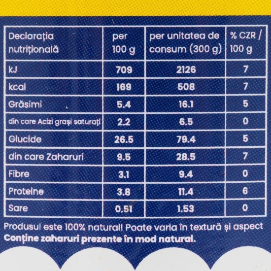 Budincă de ovăz cu ciocolată, ananas și biscuit, fără zahăr adăugat 300g