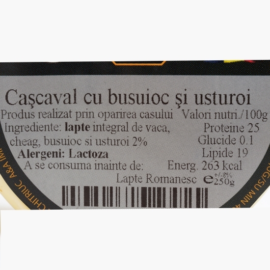 Cașcaval cu busuioc și usturoi 250g