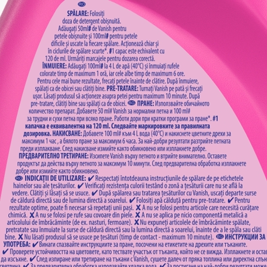 Soluție gel concentrat pentru rufe colorate Oxi Action, 1l