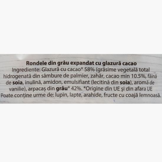 Rondele din grâu cu glazură de cacao 66g