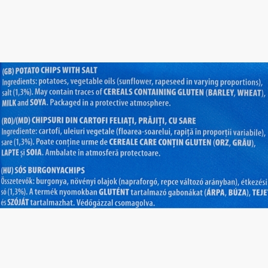 Chipsuri din cartofi cu sare 140g