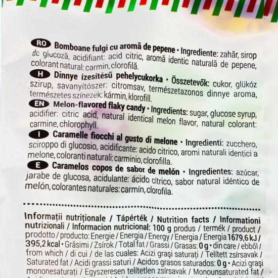Bomboane fulgi cu aromă de pepene 250g