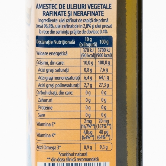 Ulei din semințe de rapiță, in și dovleac 0.25l