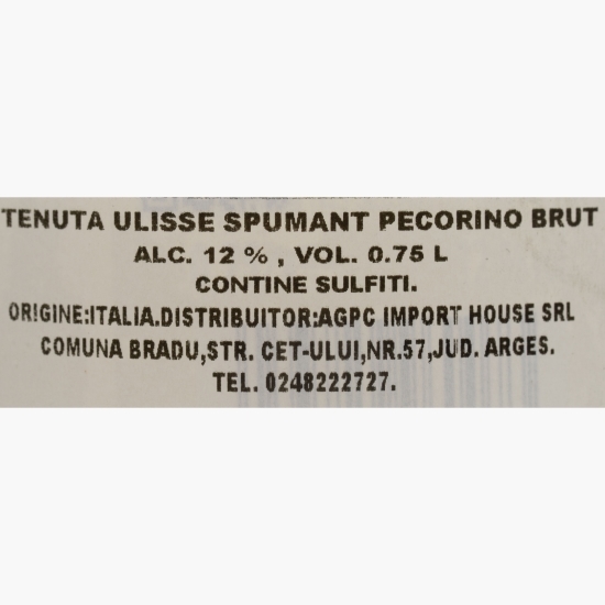 Vin spumant alb, Pecorino Brut, 12%, 0.75l
